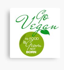 go vegan Canvas Print