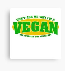 vegan Canvas Print