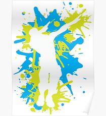 Gaming - Dabbing Dance - Blau / Gelb Poster