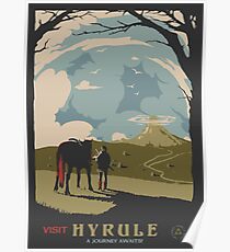 Besuche Hyrule Poster