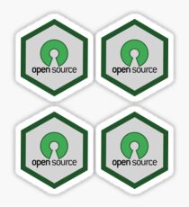 Open Source Badge x4 Sticker