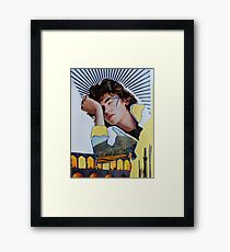 Modern Human Giants Environmental Collage Framed Print