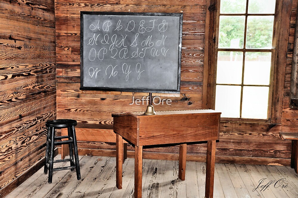 " A Old Teachers School Desk" by Jeff Ore Redbubble