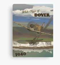Dover Cliffs 1940 "Battle of Britain Travel Poster" Canvas Print