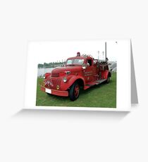1942 Chevrolet Fire Engine Greeting Card