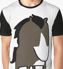 MSPaint Horse Graphic T-Shirt