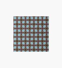 fashion rectangles shapes 60's artwork seamless colorful repeat pattern Art Board
