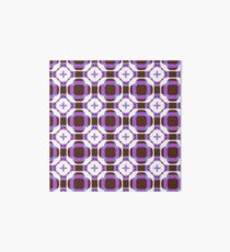 sixties square fashion retro shapes seamless colorful repeat pattern Art Board