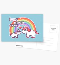 Postales Linda mamá unicornio