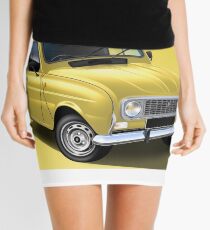 Renault R4 F6 Van Poster Illustration Mini Skirt