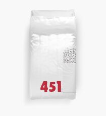 Fahrenheit 451, burning words Duvet Cover