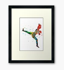 Lady muay thai boxing, muay thai boxing girl Framed Print