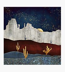 Moonlit Desert Photographic Print