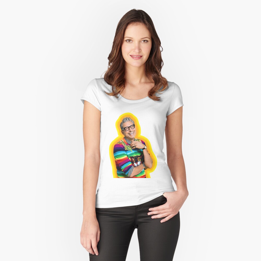 Jeff Goldblum of Happiness Fitted Scoop T-Shirt