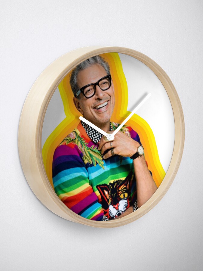 Alternate view of Jeff Goldblum of Happiness Clock