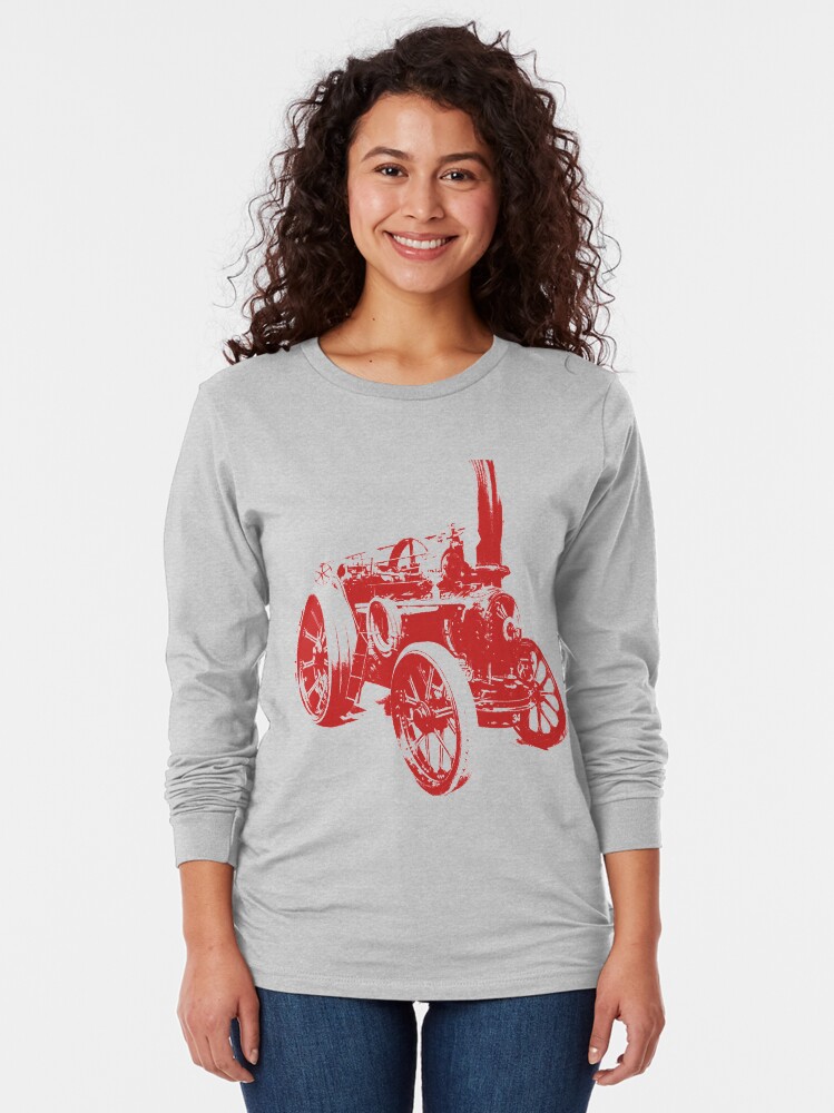 Alternate view of The Steam Tractor Long Sleeve T-Shirt