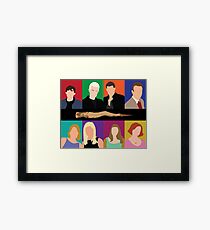 Buffy Characters Framed Print