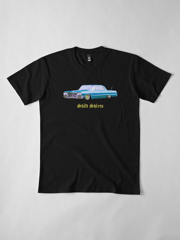 Alternate view of Shift Shirts Lowrider - 64 Impala Inspired Premium T-Shirt