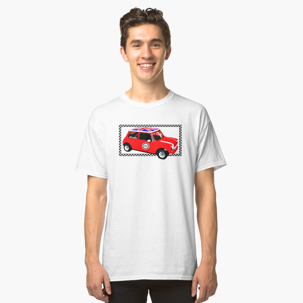 Shift Shirts Small Packages – Morris Mini Cooper Inspired Classic T-Shirt