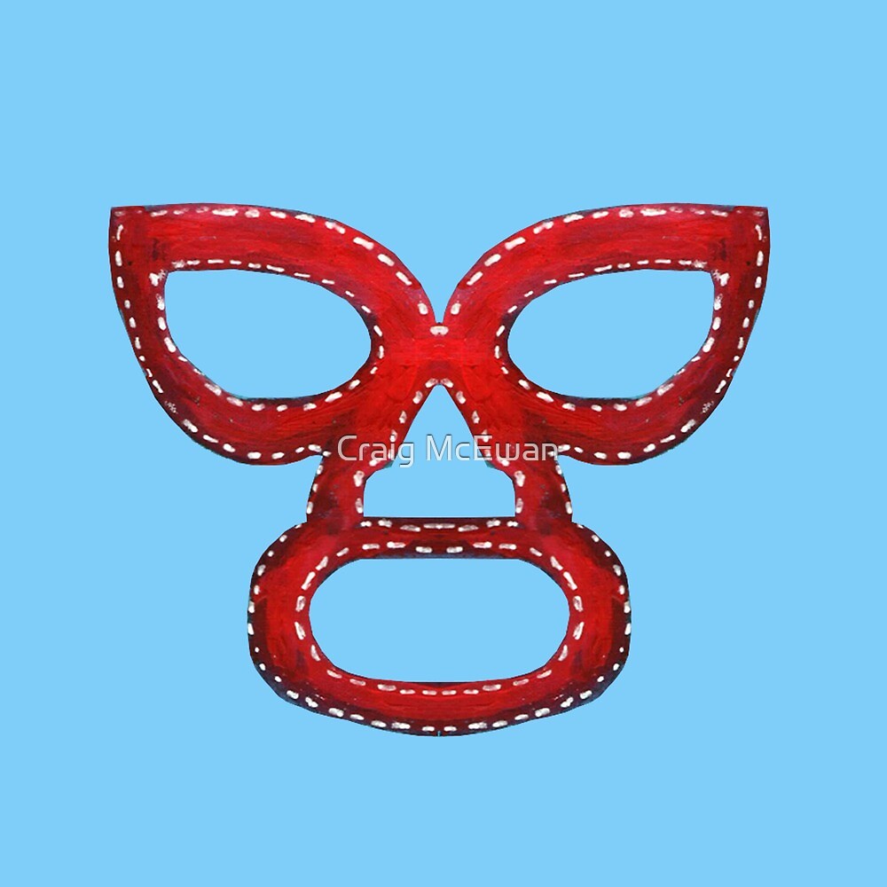 "Nacho Libre Mask" by Craig McEwan Redbubble