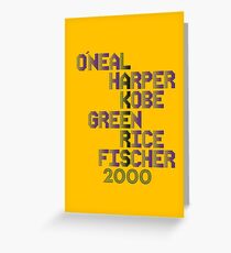 Lakers 2000 Greeting Card