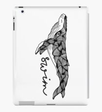 Humpback whale | Swim swim swim iPad Case/Skin