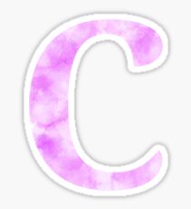 Letter C - Rosa Sticker