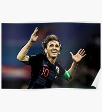 Luka Modric | Croatia | Russia 2018 Poster