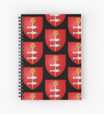 French France Coat of Arms 15446 Blason de la ville de Loché sur Indrois Spiral Notebook