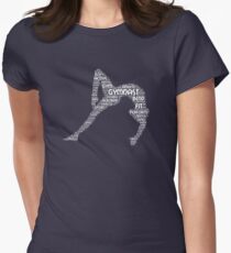 Gymnastics Shirt For Gymnasts Word Art Shirt Women's Fitted T-Shirt