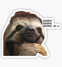 slothin' on u / post malone Sticker