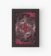 Abloom in Lusciously Crimson-Red Petals of a Rose Hardcover Journal