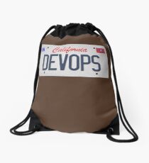 Devops plate Drawstring Bag