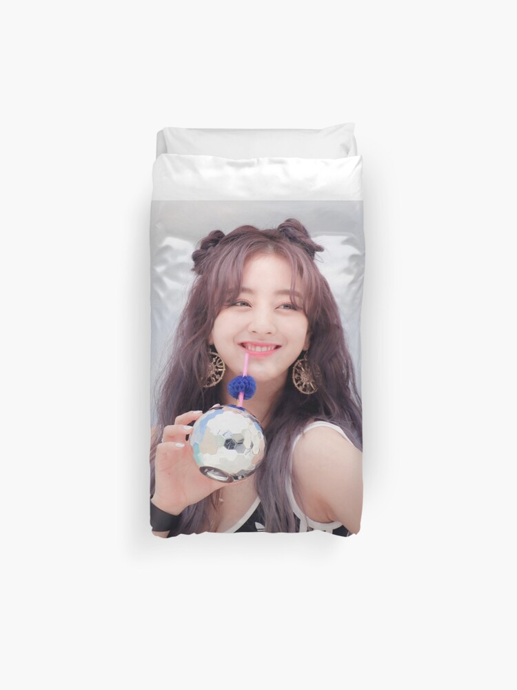 Twice Jihyo Cute Beach Dance The Night Away Duvet Cover By