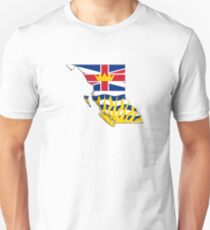 British Columbia Flag Map Unisex T-Shirt