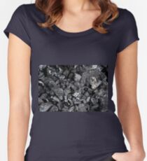Charcoal Women's Fitted Scoop T-Shirt