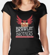 Brawling Brothers Design 1 Women's Fitted Scoop T-Shirt
