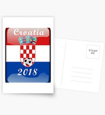Croatia Soccer shirt Team Russia 2018 TShirt Football Postcards