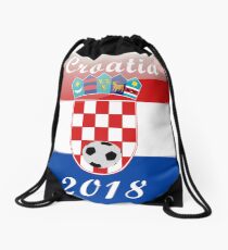 Croatia Soccer shirt Team Russia 2018 TShirt Football Drawstring Bag