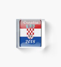 Croatia Soccer shirt Team Russia 2018 TShirt Football Acrylic Block