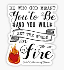 St. Catherine of Sienna Religious Sayings Sticker