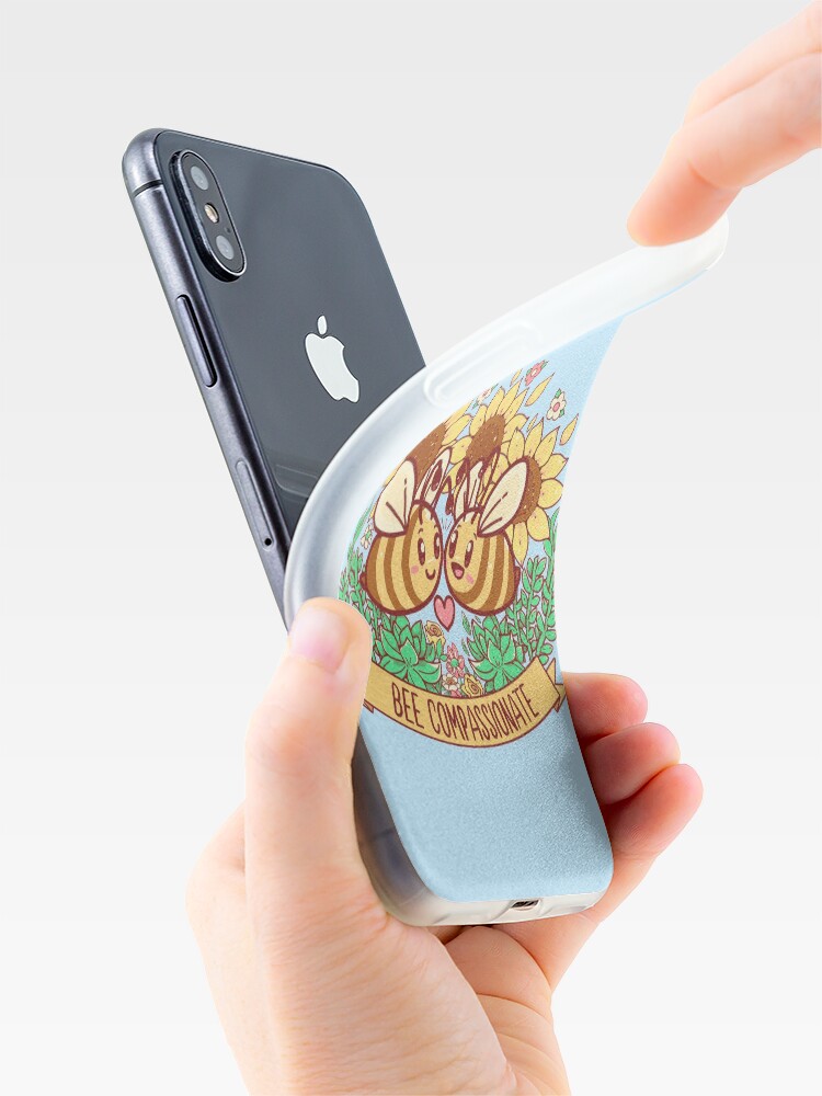Alternate view of Bee Compassionate - Save the Bees iPhone Case & Cover