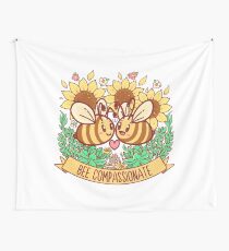 Bee Compassionate - Save the Bees Wall Tapestry
