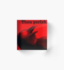 Perish Acrylic Block