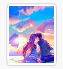 Kirito + Asuna (SAO) STICKERS AND POSTER Sticker