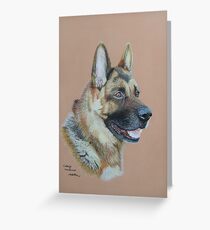 Alfie the German Shepherd dog Greeting Card