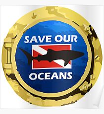Save Our Oceans - Whale Shark Poster