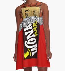 Wonka's Golden Ticket Chocolate A-Line Dress