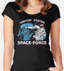 United States Space Force Shirt Fitted Scoop T-Shirt