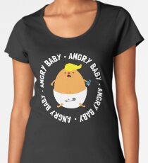 Funny Angry Baby - Trump Baby Premium Scoop T-Shirt